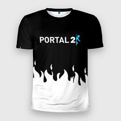 Футболка спортивная мужская Portal белый огонь, цвет: 3D-принт
