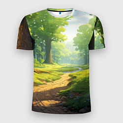 Мужская спорт-футболка Fabulous forest