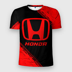 Футболка спортивная мужская Honda - red gradient, цвет: 3D-принт