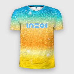 Футболка спортивная мужская Inzoi лого и блестки, цвет: 3D-принт