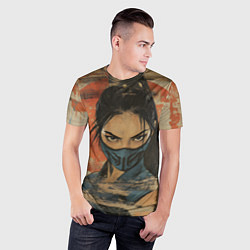 Футболка спортивная мужская Китана - Мортал комбат, цвет: 3D-принт — фото 2
