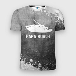 Футболка спортивная мужская Papa Roach - grey gradient, цвет: 3D-принт