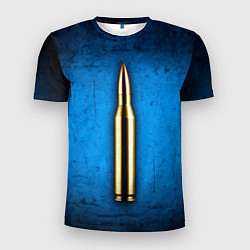 Футболка спортивная мужская Патрон на синем, цвет: 3D-принт