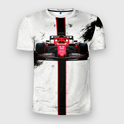 Мужская спорт-футболка Формула 1 на белом