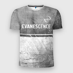 Футболка спортивная мужская Evanescence - grey gradient посередине, цвет: 3D-принт