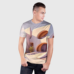Футболка спортивная мужская Фантастический летний дом, цвет: 3D-принт — фото 2