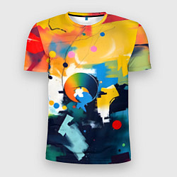 Мужская спорт-футболка Абстракция в деталях