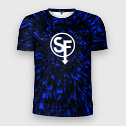 Футболка спортивная мужская Sally Face blue energy, цвет: 3D-принт