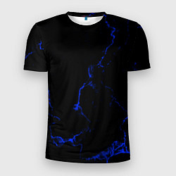 Мужская спорт-футболка Color black blue