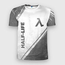 Мужская спорт-футболка Half-Life - white gradient вертикально