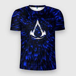Футболка спортивная мужская Assassins Creed blue energy, цвет: 3D-принт