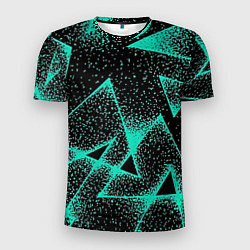 Мужская спорт-футболка The triangle is light blue