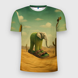 Мужская спорт-футболка Лирили ларила мем