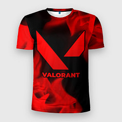 Мужская спорт-футболка Valorant - red gradient