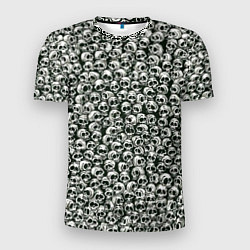 Футболка спортивная мужская Черепки паттерн, цвет: 3D-принт