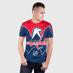 Футболка спортивная мужская Washington Capitals NHL, цвет: 3D-принт — фото 2