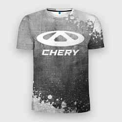 Футболка спортивная мужская Chery - grey gradient, цвет: 3D-принт