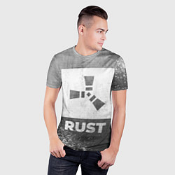 Футболка спортивная мужская Rust - grey gradient, цвет: 3D-принт — фото 2