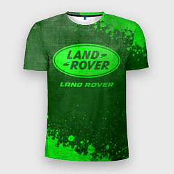 Мужская спорт-футболка Land Rover - green gradient