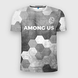 Футболка спортивная мужская Among Us - grey gradient посередине, цвет: 3D-принт