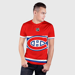 Футболка спортивная мужская Montreal Canadiens - NHL team, цвет: 3D-принт — фото 2