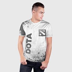 Футболка спортивная мужская Dota - white gradient вертикально, цвет: 3D-принт — фото 2