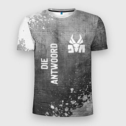 Футболка спортивная мужская Die Antwoord - grey gradient вертикально, цвет: 3D-принт