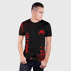 Футболка спортивная мужская Король и Шут - red gradient вертикально, цвет: 3D-принт — фото 2