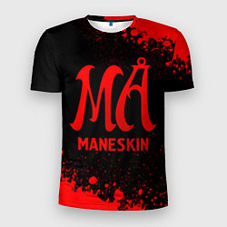 Футболка спортивная мужская Maneskin - red gradient, цвет: 3D-принт