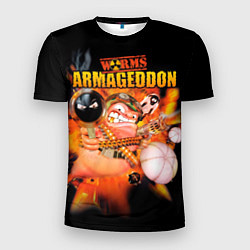 Мужская спорт-футболка Worms - armageddon