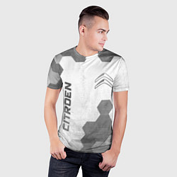 Футболка спортивная мужская Citroen - white gradient вертикально, цвет: 3D-принт — фото 2