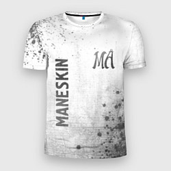 Футболка спортивная мужская Maneskin - white gradient вертикально, цвет: 3D-принт