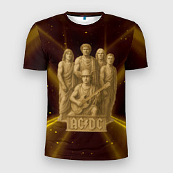 Мужская спорт-футболка ACDC стиль памятника
