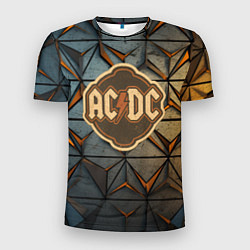 Мужская спорт-футболка ACDC винтажный логотип
