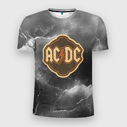 Мужская спорт-футболка ACDC ретро логотип