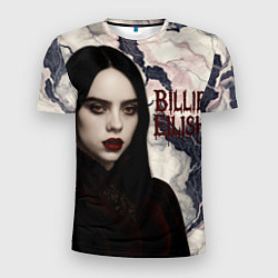 Мужская спорт-футболка Билли Айлиш в стиле готики