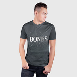 Футболка спортивная мужская Bones разбитое стекло, цвет: 3D-принт — фото 2