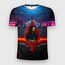 Мужская спорт-футболка Bones внутри капли