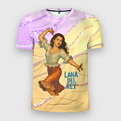 Мужская спорт-футболка Lana Del Rey танцует