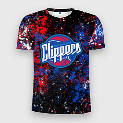 Мужская спорт-футболка Клипперс - цветовой хаос