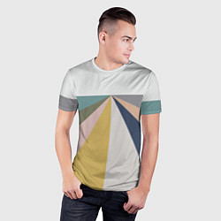 Футболка спортивная мужская Черное солнце красная луна, цвет: 3D-принт — фото 2