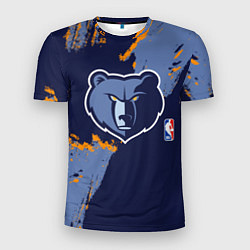 Мужская спорт-футболка Мемфис Гриззлис - логотип команды