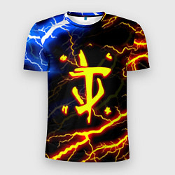 Футболка спортивная мужская Doom молнии шторм, цвет: 3D-принт