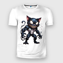 Футболка спортивная мужская Гибрид Венома и Чеширского кота, цвет: 3D-принт