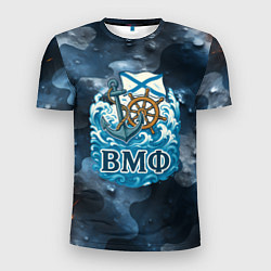 Футболка спортивная мужская Штурвал и якорь ВМФ, цвет: 3D-принт