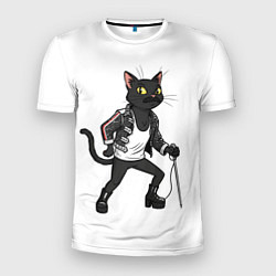 Мужская спорт-футболка Кот - Фредди Меркьюри
