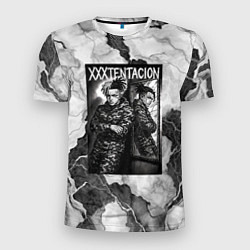 Мужская спорт-футболка XXXTentacion облокотился об зеркало