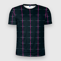 Мужская спорт-футболка Color black stripes