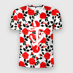 Футболка спортивная мужская Doom розы, цвет: 3D-принт