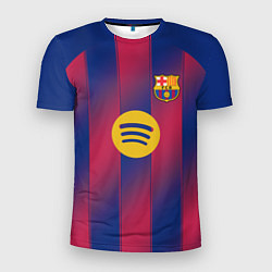 Футболка спортивная мужская Барселона домашняя форма 2025 2026, цвет: 3D-принт